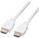 VALUE HDMI High Speed Kabel mit Ethernet, wei&szlig;, 3 m 11.99.5703