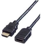 VALUE HDMI High Speed Verl&auml;ngerungskabel, mit Ethernet, ST-BU, 2 m 11.99.5575