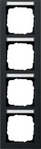 GIRA 111409, GIRA Abdeckrahmen Schwarz 111409 1 St.