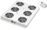 ROLINE 19-Zoll Dachl&uuml;ftereinheit 6 L&uuml;fter, Thermostat f&uuml;r Serverschrank grau