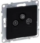 Legrand Einsatz Seano Schwarz 765369 5 St.