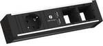 BACHMANN VENID 2x Schutzkontakt, 2x ABD 1x USB-Charger, schwarz 936.003