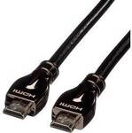 ROLINE 4K HDMI Ultra HD Kabel mit Ethernet, ST/ST, schwarz, 7,5 m 11.04.5684