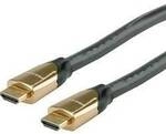 ROLINE 4K PREMIUM HDMI Ultra HD Kabel mit Ethernet, ST/ST, schwarz, 9 m 11.04.5806