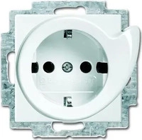 BUSCH-JAEGER 2CKA002011A6241, Busch-Jaeger Einsatz Schutzkontakt-Steckdose Wei&szlig;,