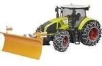 bruder Landwirtschafts Modell Claas Axion 950 mit Schneeketten und R&auml;umschild