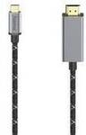 Hama USB-C auf HDMI Kabel, 8K@60Hz, 1,50 m, Aluminium 00200509