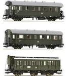 Roco 6200131 H0 3er-Set 2: Nebenbahnzug der DR 2x Personenwagen 2. Klasse Gattung Bip