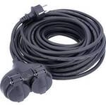 AS Schwabe 60663 Steckdosen-Verteiler Schwarz