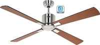 CASAFAN 942202W, CasaFan ECO NEO III 132 BN-SW/TK WiFi Fl&uuml;gel Schwarz/Teak