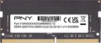 PNY MN8GSD43200-TB, PNY Notebook-Arbeitsspeicher DDR4 8 GB 1 x 8 GB 3200 MHz 260pin