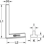 KS TOOLS 300.0315, KS Tools 3000315 300.0315 Anschlagwinkel 200.0 x 130.0 mm