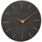 TFA Dostmann 60.3068.10 Quarz Wanduhr 25 cm x 4.3 mm Schiefer Leisegang-Uhrwerk