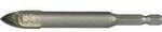 Heller 50091 3 Glas- und Fliesenbohrer 3 mm Gesamtl&auml;nge 75 mm Sechskantschaft 1 St.