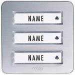 m-e modern-electronics 41082 Funkklingel Sender beleuchtet, mit Namensschild