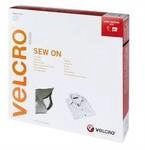 VELCRO&reg; Klettband zum Aufn&auml;hen, Haken & Flausch 20mm x 25m Schwarz VEL-EC60287