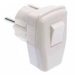 AS Schwabe 45035 Schutzkontakt-Winkelstecker Kunststoff mit Schalter 230 V...