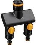 Fiskars 1070577 Comfort 2-Wege-Verteiler mit Regulierventil