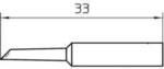 Weller XNT GW L&ouml;tspitze abgeschr&auml;gt 45&deg; Spitzen-Gr&ouml;&szlig;e 2 mm Spitzen-L&auml;nge 33 mm