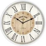 EUROTIME 81748-07 Quarz Wanduhr 30.5 cm Wei&szlig;