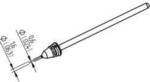 Ersa 0742ED0616H/SB Entl&ouml;tspitze Konisch Spitzen-L&auml;nge 79.25 mm Inhalt 1 St.