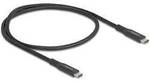 Delock USB-C&reg; Kabel USB-C&reg; Stecker, USB-C&reg; Stecker 0.50 m Schwarz 80023