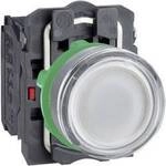 Schneider Electric XB5AWCUST08 Leuchtdrucktaster, Kunststoff, komplett, 22mm,
