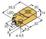 Turck Induktiver Sensor b&uuml;ndig BI10-Q14-ADZ32X2/S34 4256225