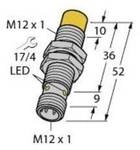 Turck Induktiver Sensor nicht b&uuml;ndig NPN, Schlie&szlig;er NI8U-EM12-AN6X-H1141...