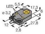 Turck Induktiver Sensor b&uuml;ndig NPN, Schlie&szlig;er BI3-Q06-AN6X2 1620150