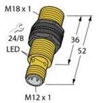 Turck Induktiver Sensor b&uuml;ndig NPN, Schlie&szlig;er BI5U-S18-AN6X-H1141 1635620