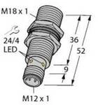 Turck Induktiver Sensor b&uuml;ndig PNP, Wechsler BI10U-MT18-VP6X-H1141 1644855
