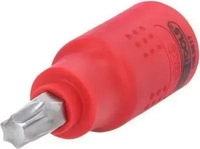 KS TOOLS NEW-62109, KS TOOLS 3/8 Isolierte Bit-Stecknuss Torx, T45, 60mm ( 118.3817 )