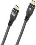 Oehlbach USB-C&reg; Kabel USB-C&reg; Stecker 1 m Anthrazit Geflechtschirm, 8K UHD D1C9368