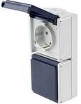 AS Schwabe 62462 Aufputz-Steckdose IP54 Grau