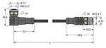 Turck 6628247 Sensor-/Aktor-Steckverbinder, konfektioniert 0.30 m Polzahl Sensoren: 4