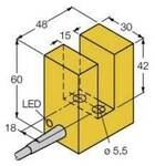 Turck Induktiver Sensor NPN, Schlie&szlig;er SI15-K30-AN6X 1605003