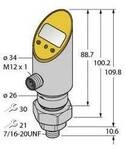 Turck Druckschalter 1 St. PS001V-505-LI2UPN8X-H1141 -1 bar bis 1 bar 6832853