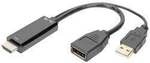 Digitus DisplayPort / HDMI / USB Anschlusskabel DisplayPort Buchse, HDMI-A Stecker,