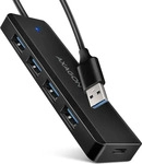AXAGON HUE-C1A, AXAGON HUE-C1A USB-Hub 4+1 Port USB-A (USB 3.0), USB-C USB 3.0 5