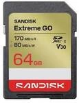 SanDisk Extreme GO microSDXC-Karte 64 GB UHS-I U3 Temperaturbest&auml;ndig