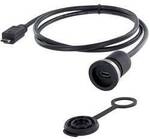 USB 2.0 Buchse Micro-B Chassisbuchse, Einbau Encitech M16 1310-1013-01 encitech