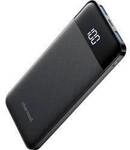 CHARMAST Powerbank W1056 10000mah black, Ultraslim Powerbank Universal...