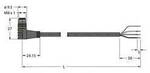 Turck 6627423 Sensor-/Aktor-Anschlussleitung M8 5 m Polzahl Sensoren: 3 1 St.