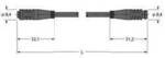 Turck 6627363 Sensor-/Aktor-Steckverbinder, konfektioniert 0.60 m Polzahl Sensoren: 3
