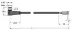 Turck 6933699 Sensor-/Aktor-Anschlussleitung 5 m Polzahl Sensoren: 4 1 St.