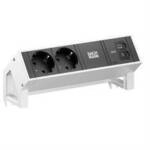 BACHMANN DESK2 2xCEE7/3 1xUSB C/C 65W, L BM0022034