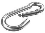 d&ouml;rner + helmer 4915084 Karabinerhaken Edelstahl A2 8 mm x 80 mm 6 St.