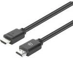 Manhattan HDMI Anschlusskabel HDMI-A Stecker, HDMI-A Stecker 2 m Schwarz 356657...
