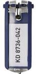Durable Schl&uuml;sselanh&auml;nger 195707 Key Clip - 1957 Blau 6 St.